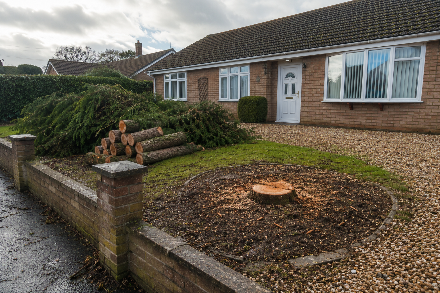 Garden tree removal Bray